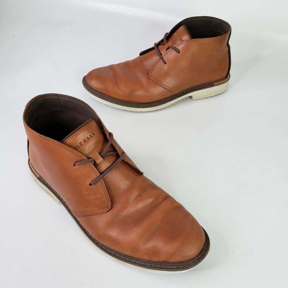 Cole Haan Grand 360 Go To Chukka Boots Men\'s Size 8.5 M Leather Brown